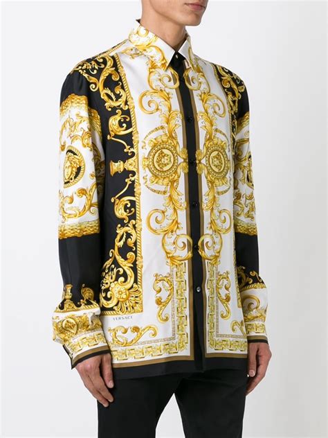 gold versace shirt